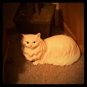 Antique Persian cat statue